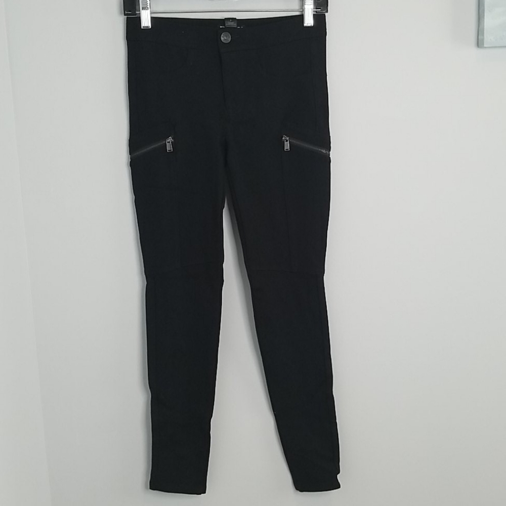 Express Zip Details Ponte Skinny Pants 0